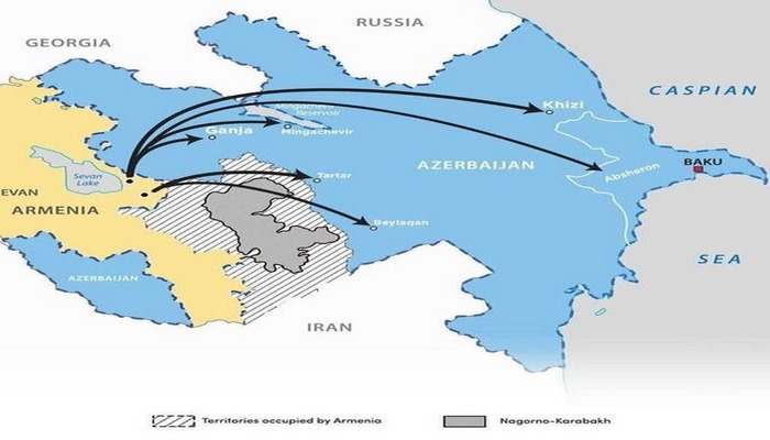 Erməni terrorçularının Azərbaycan ərazilərini hədəf alan raket zərbələri ilə bağlı XƏRİTƏ