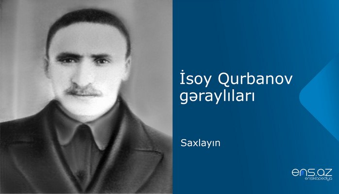 İsoy Qurbanov - Saxlayın