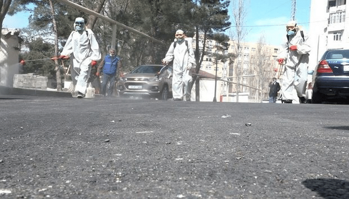 Yeni Günəşlidə dezinfeksiya işləri davam edir