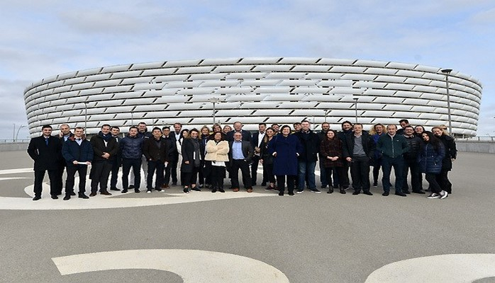 Avropa Liqasının final oyununun tərəfdaşları Bakıda səfərdə olublar