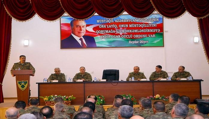 Genişmiqyaslı təlimlərin yekununa dair səyyar kollegiya iclası keçirilib