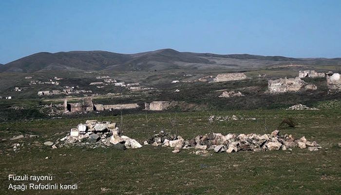 Füzuli rayonunun Aşağı Rəfədinli kəndindən görüntülər