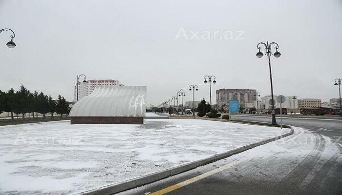 Hazırda Bakıya qar yağır – Faktiki hava
