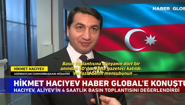 Hikmət Hacıyev İlham Əliyevin mətbuat konfransı haqqında danışdı