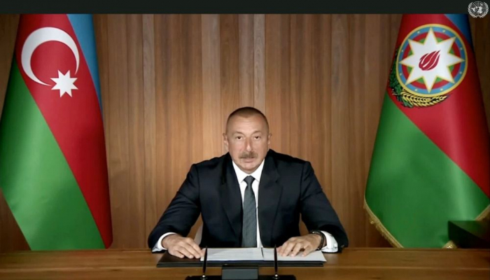 Президент Ильхам Алиев: Для обеспечения устойчивого международного мира и безопасности необходимо положить конец оккупации