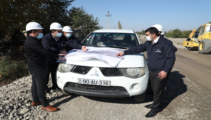 İŞĞALDAN AZAD OLUNAN YAŞAYIŞ MƏNTƏQƏLƏRİNDƏ QAZ ÇƏKİLİŞİ İLƏ BAĞLI LAYİHƏ İŞLƏRİNƏ BAŞLANILIR