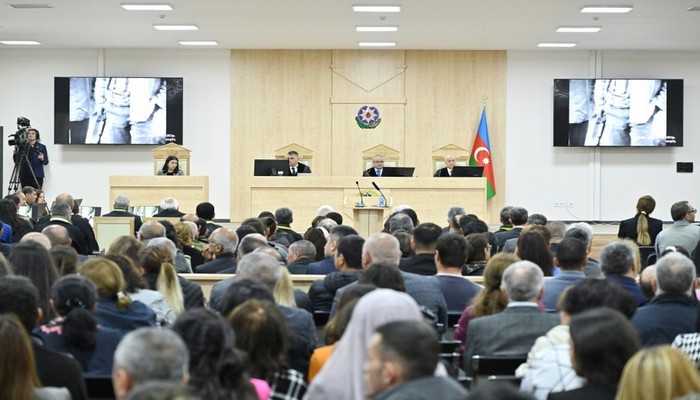 Məhkəmədə Laçının Ermənistan silahlı qüvvələri tərəfindən işğalı ilə bağlı videomaterial nümayiş etdirilib