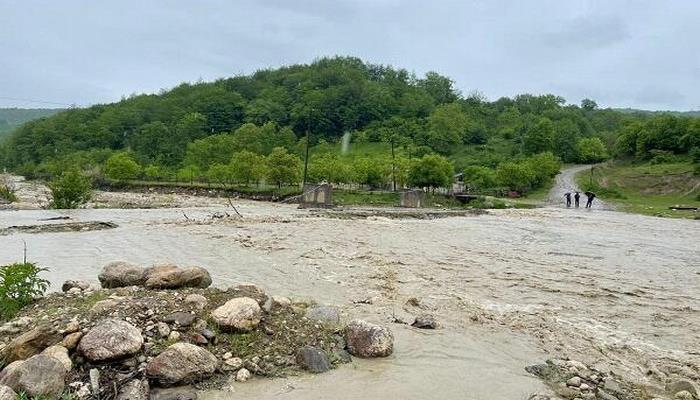 Qarabağ kanalının bəndi dağıldı: bu əraziləri su basdı