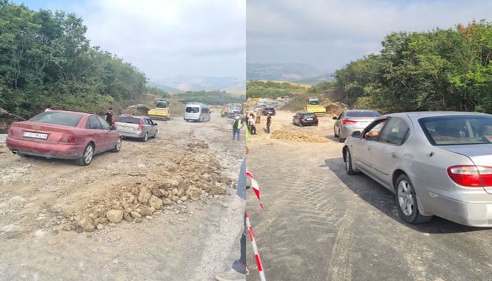 Sürüşmə səbəbindən bağlanan Bakı-Şamaxı-Qəbələ yolu açıldı